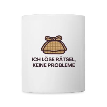 Ich löse Rätsel, keine Probleme - Tasse - Weiß - Vorne
