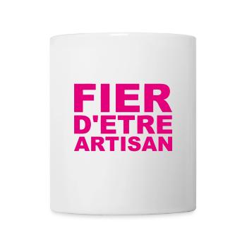 Fier d'Être Artisan - Mug blanc - blanc - Devant