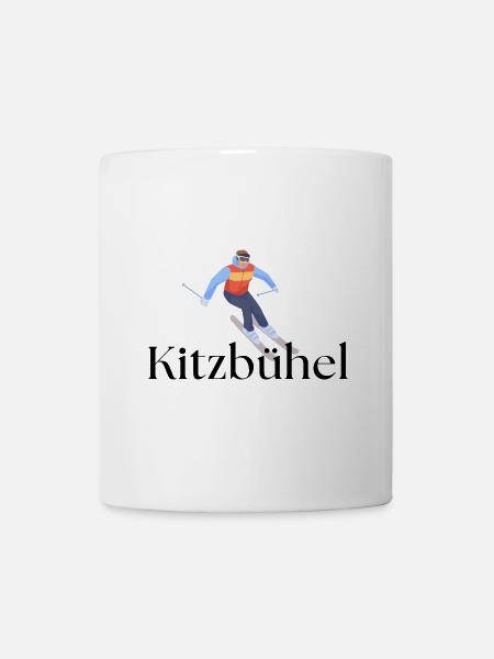 Kitzbühel - Alpen - Skifahren - Apres Ski - Tasse - Weiß