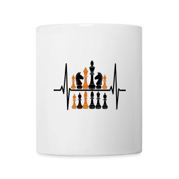 Schachfiguren König Strategie Design - Tasse - Weiß - Vorne