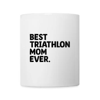 Meilleure maman de triathlon de tous les temps natation vélo course triathlète M - Mug blanc - blanc - Devant