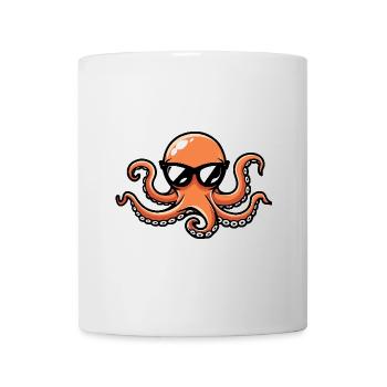 Oktopus Cool Comic - Tasse - Weiß - Vorne
