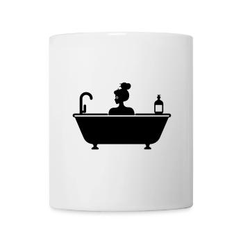 Baignoire Soin Beauté Femme - Mug blanc - blanc - Devant