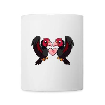 Harpyie Paar Verliebt Adler Tier Valentinstag - Tasse - Weiß - Vorne