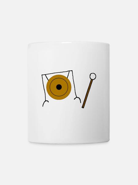 Gong, Becken, Instrument, Klang - Tasse - Weiß