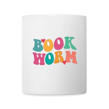 Book worm - Tasse - Weiß - Vorne