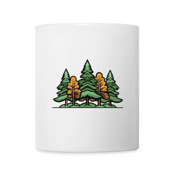 Wald Bäume - Tasse - Weiß - Vorne