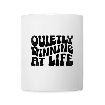 Quietly Winning At Life Sayings For Introverts - Mug - white - Front