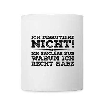 I'm Not Arguing - Tasse - Weiß - Vorne