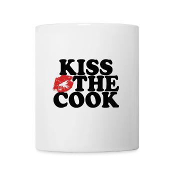 Embrasser le cuisinier - kochen - Spruch - Mug blanc - blanc - Devant
