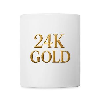 Abstrakte Goldmuster für die Mode - Tasse - Weiß - Vorne