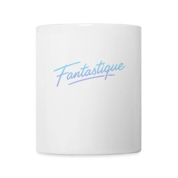 Fantastic – Neon-Schriftzug im Retrolook - Tasse - Weiß - Vorne