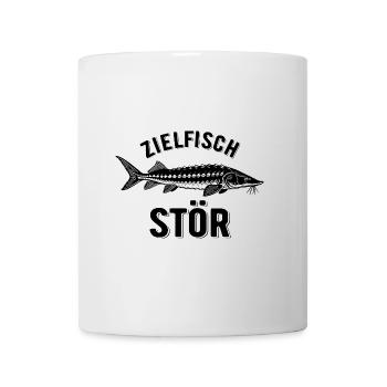Zielfisch Stör - Fisch - Angler Geschenk - Tasse - Weiß - Vorne