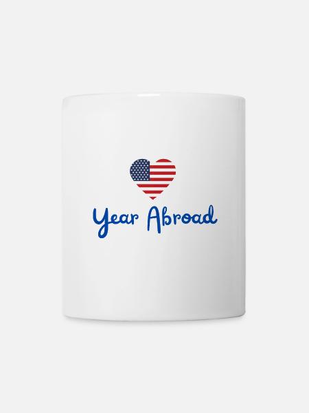 Auslandsjahr USA - Auslandssemester - AuPair - Tasse - Weiß