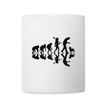 Evolution Bouledogue Français Frenchie Dog Lover Bulldo - Mug blanc - blanc - Devant