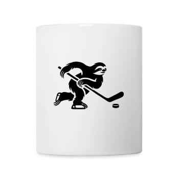 Joueur de hockey sur glace paresseux Club de hockey sur glace Hockey - Mug blanc - blanc - Devant