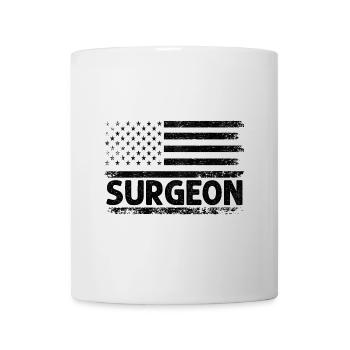 Amerikanische Flagge Chirurg Patriot Surgery Chirurgische Doku - Tasse - Weiß - Vorne