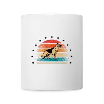 Retro Deutscher Schäferhund Besitzer Hund Liebhaber Deutscher Schäferhund - Tasse - Weiß - Vorne