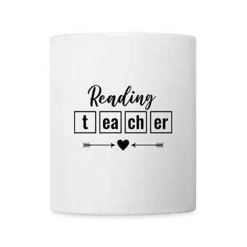 Reading Teacher Book Books Teaching Bookworm - Mug - white - Front