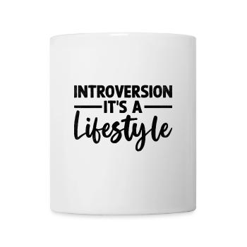 Introversion C’est un dicton de style de vie pour - Mug blanc - blanc - Devant