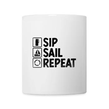 Sip Sail Repeat Paddelboot - Tasse - Weiß - Vorne