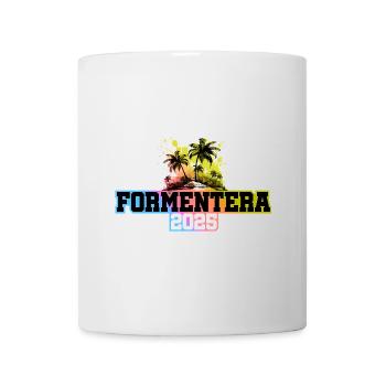 Formentera 2025 Palm Trees Multicoloured - Mug - white - Front