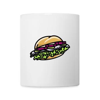 Fischbrötchen Bismarck Hering Brötchen Hamburg - Tasse - Weiß - Vorne
