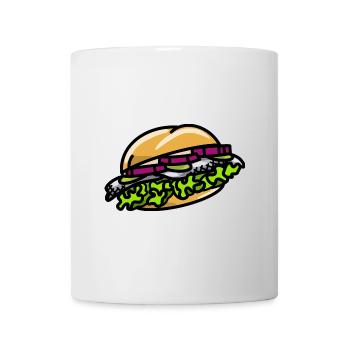 Bismarck Hering Fischbrötchen Fischmarkt Hamburg - Tasse - Weiß - Vorne