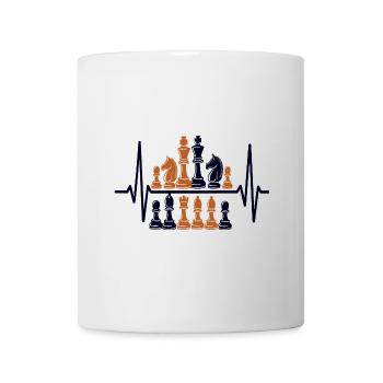 Schachfiguren König Strategie Design - Tasse - Weiß - Vorne