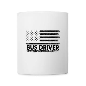 American Flag Bus Driver Patriot School Bus - Mug - white - Front