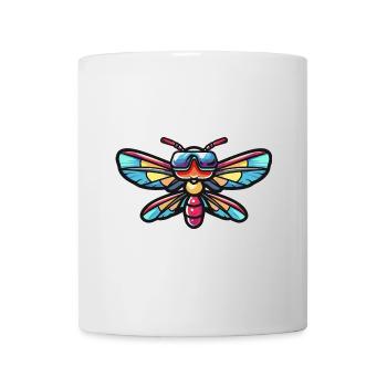 Libellule Cool Animal - Mug blanc - blanc - Devant