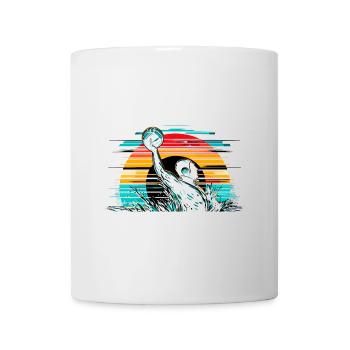 Retro Wasserball Spieler Aquatic Polo Sport - Tasse - Weiß - Vorne