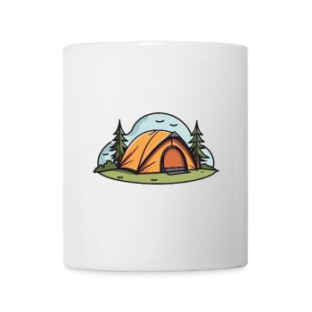 Camping Tent Outdoor - Mug - white - Front