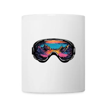 Skibrille Berge Ski Bunt - Tasse - Weiß - Vorne