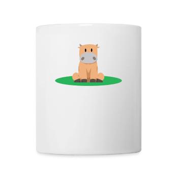 sitzen Kuh - Tasse - Weiß - Vorne
