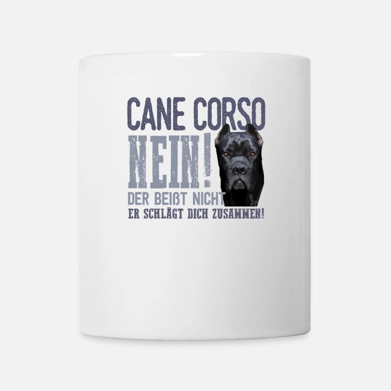 Cane Corso Moloss Mastino Beißen Schlagen Hund - Tasse - Weiß
