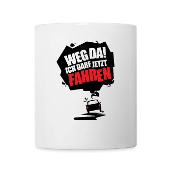Fahranfänger Geschenk Tshirt - Tasse - Weiß - Vorne