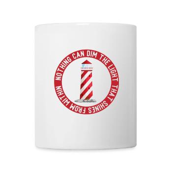 Rien ne peut ternir la lumière qui brille de l'intérieur - Mug blanc - blanc - Devant