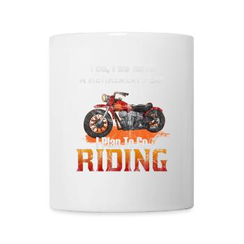 Idée de retraite moto moto loisir conduite cyclomoteur - Mug blanc - blanc - Devant