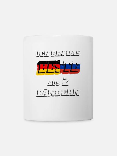Russland Deutschland Russe Beste 2 Ländern rassia - Tasse - Weiß