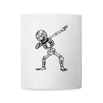 Skelett Mexican Sugar Skull Dia de Los Muertos - Tasse - Weiß - Vorne
