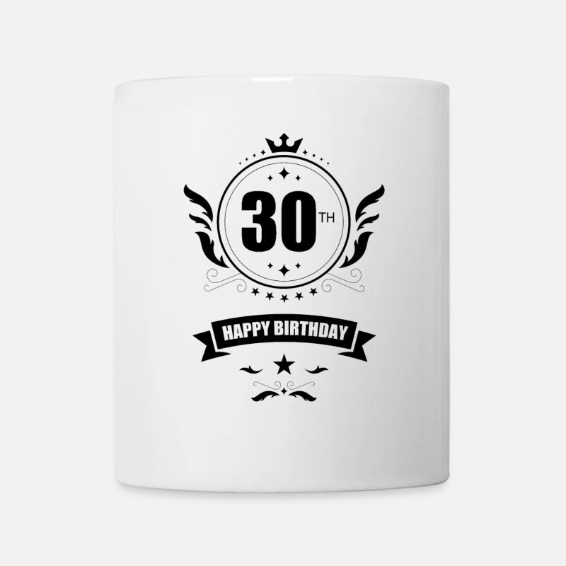 Joyeux 30 anniversaire - 30e anniversaire - Mug blanc - blanc
