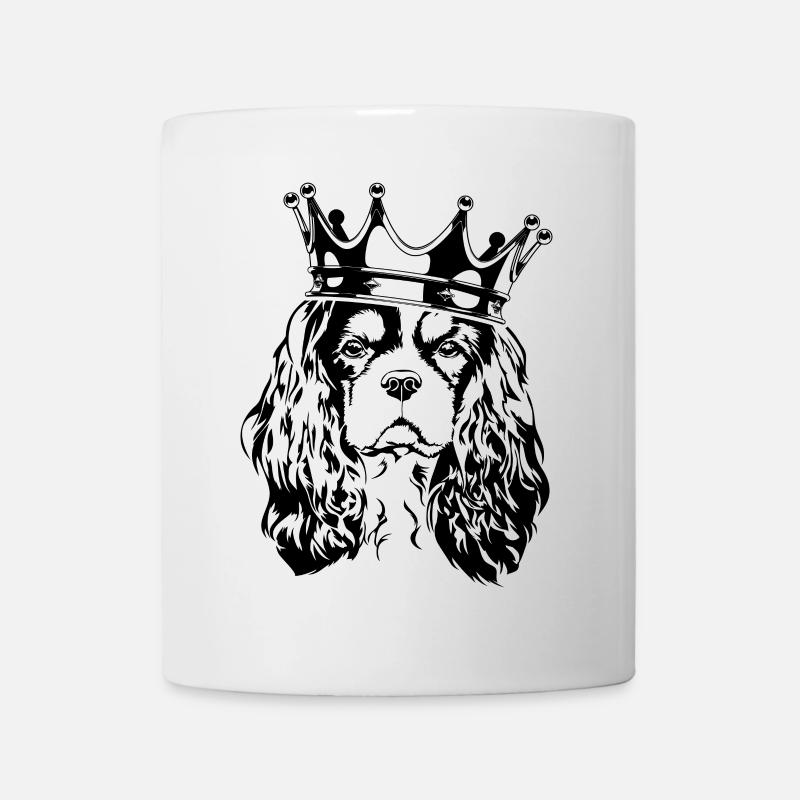 CAVALIER KING CHARLES SPANIEL Krone Hunde Wilsigns - Tasse - Weiß