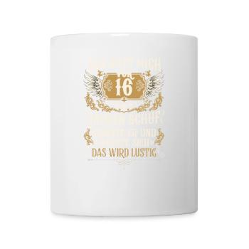 Als Gott mich vor 16 Jahren schuf 16. Geburtstag - Tasse - Weiß - Vorne