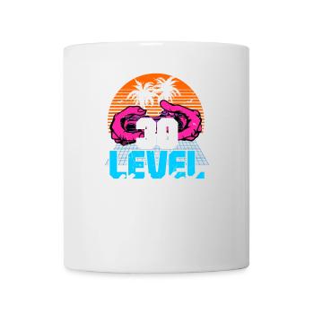 Level 30 Unlocked 30th Birthday Gamer 80s retro - Mug - white - Front