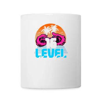 Level 16 Unlocked 16. Geburtstag Gamer 80er retro - Tasse - Weiß - Vorne