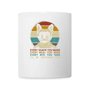 French Bulldog French Bulldog retro - Mug - white - Front