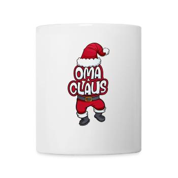 Oma Claus Weihnachtsmann Kostüm Familien Outfit - Tasse - Weiß - Vorne