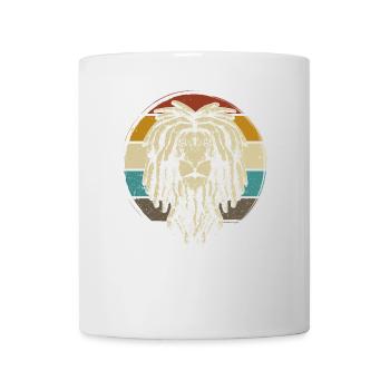 Reggae Music Lion Rasta Rastafari Jamaïque - Mug blanc - blanc - Devant