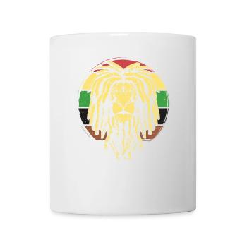 Reggae Music Lion Rasta Rastafari Jamaïque - Mug blanc - blanc - Devant